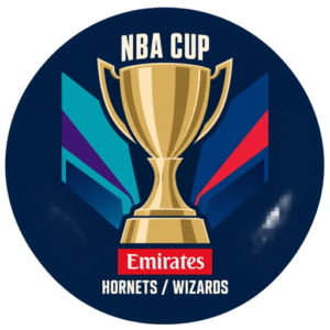 NBA Cup Hornets vs Wizards badge