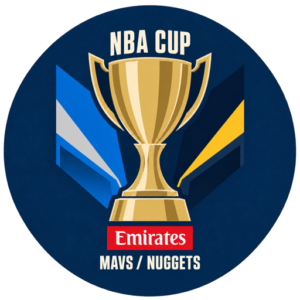 NBA Cup Mavs vs Nuggets badge
